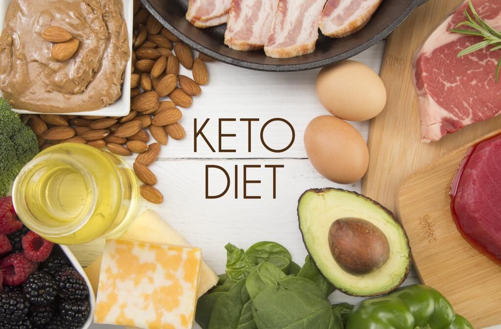 Productos para bajar de peso de la dieta Keto